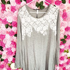 ✨NWT✨ Kenzie Grey Midi A line dress - XL